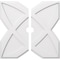 Ekena Millwork Titus Architectural Grade PVC Ceiling Medallion, 30"OD x 3"ID x 10 1/2"C x 1"P, Two-Piece CMP30TS2-03000 - alternate 1